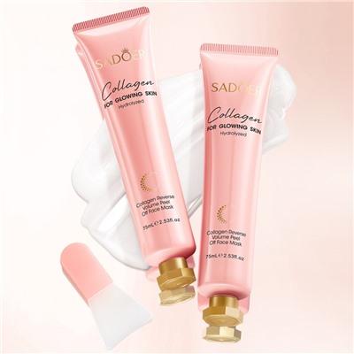 Маска-пленка с гидролизованным коллагеном для сияния кожи Sadoer, 75 мл.