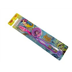 Dant Kanti JIGGLE WIGGLE Toothbrush, Patanjali (Дант Канти ДЕТСКАЯ ЗУБНАЯ ЩЕТКА, возраст 5+, НА ПРИСОСКЕ, Патанджали), РОЗОВАЯ 1 шт.