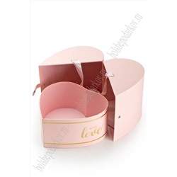 Коробка сердечко 24,7*23*17 см (SF-7430) розовый