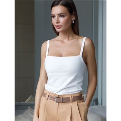 Топ с двуслойной зоной бра из премиального хлопка