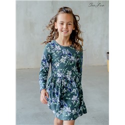 Платье Эля Ирисы зеленые