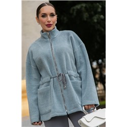 Пальто Альпака (серо-голубое) Б14138-7М