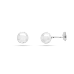 Серьги из серебра без вставки, ADM-15