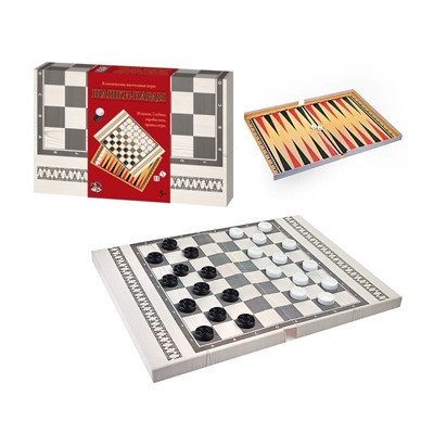 Настольные классические игры «Шашки-нарды»