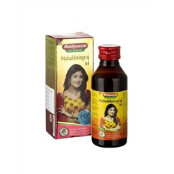 MAHABHRINGRAJ OIL Baidyanath (Махабринградж масло для волос, Бадьянатх), 50 мл. - СРОК ГОДНОСТИ ДО 30 ИЮНЯ 2025 ГОДА
