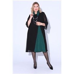 Pretty 1180 черный+изумруд, Платье