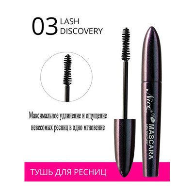Тушь NICE 10 мл Lash Discovery /футляр 100-3