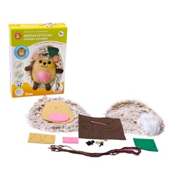 Мягкая игрушка из меха и фетра «Ёжик» своими руками