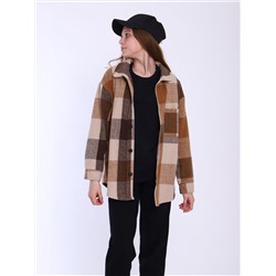 Рубашка "Гранж" коричневая клетка