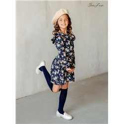 Платье Фея ФК 100 Цветы на синем 2