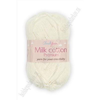 Пряжа "Milk cotton Premium" 50 гр (10 шт) SF-7847, айвори