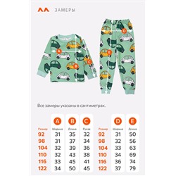 Пижама из футера с начесом для мальчика Happyfox