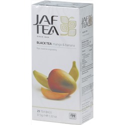 JAF TEA. Черный. Манго-банан карт.пачка, 25 пак.