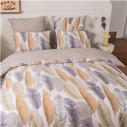 Комплект постельного белья Делюкс Сатин 100% хлопок на резинке LR629