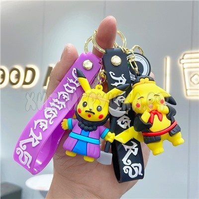 Брелок большой силиконовый с карабином ПИКАЧУ в ассортименте br_pikachu7, br_pikachu7