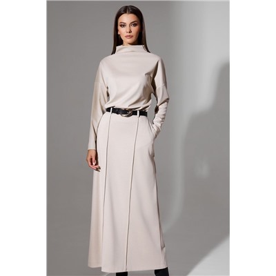 DiLiaFashion 0677 бежевый, Юбка,  Джемпер