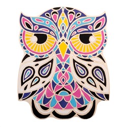 Роспись по дереву «Совушка» (с красками и кисточкой)