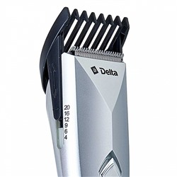 Машинка для стрижки волос DELTA DL-4035A аккумуляторная, серебро