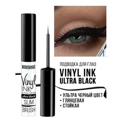 Подводка д/глаз VINYL INK Ultra black LuxVisage (мягкая кисть)