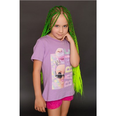 Футболка 22767 Barbie кор. рукав (Лиловый)