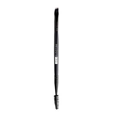 КИСТЬ КОСМЕТИЧЕСКАЯ ДВУСТОРОННЯЯ ДЛЯ БРОВЕЙ  RELOUIS PRO BROW&EYELINER BRUSH