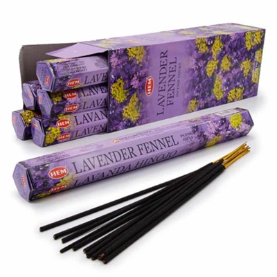 Благовония HEM Hexagon "Лаванда-фенхель" (LAVENDER FENNEL) SH 3796