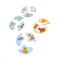 Деревянные пазлы для детей «Мои первые пазлы. Мама и малыш» 36 элементов