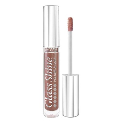 Блеск д/губ GLASS SHINE  19 коричневый LuxVisage