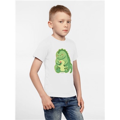 Футболка детская BabyZilla, белая