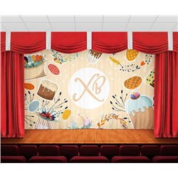 Занавес Пасхальный дизайн 19