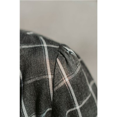 Mirolia 831 серая_клетка, Платье