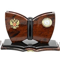 Настольный набор из обсидиана "Кардинал" 505*295*145мм