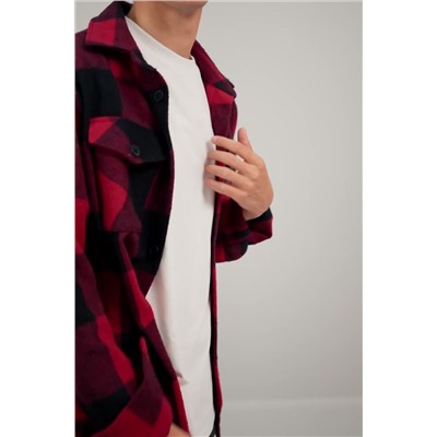 Мужская теплая рубашка в клетку Happyfox