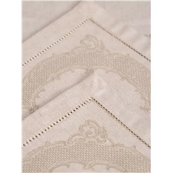 Комплект салфеток "Татьяна"-беж. 6 шт. 45*45 см. п/лен