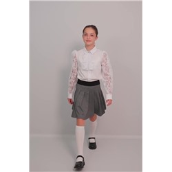 Нарядная блузка для девочки с длинным рукавом Happyfox