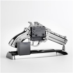 Часы-будильник "Пистолет", дискретный ход, 13 х 24 см, d циферблата=7 см