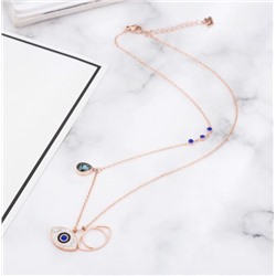 SALE! Подвеска на цепочке из ювелирной стали, Глаз Фатимы,1 шт.