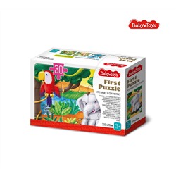 Пазл First Puzzle «Кто живет в Джунглях» 30 элементов