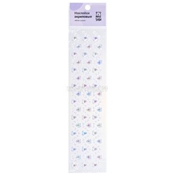Наклейки акриловые 7*32 см "White crystal" MESHU MH_32468, MH_32468