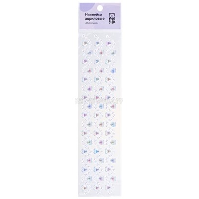 Наклейки акриловые 7*32 см "White crystal" MESHU MH_32468, MH_32468