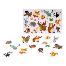 Магниты «Лесные жители». Серия Магнитные истории (14 шт.)