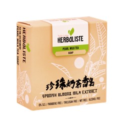 Herbaliste PEARL MILK TEA Soap, Twin Lotus (ЖЕМЧУЖНОЕ МЫЛО с молочным чаем, Твин Лотус), 100 г.