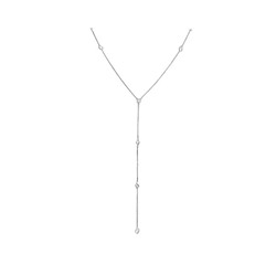 Колье из серебра куб.циркон., ТФК-31