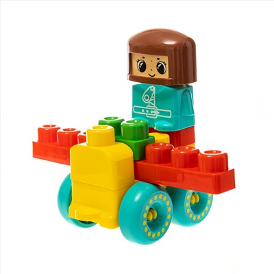 Конструктор пластиковый «Самолетик» 20 деталей Baby Blocks