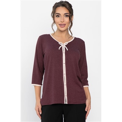 Блуза трикотажная Вишенка (ягодная) Б14258-18М
