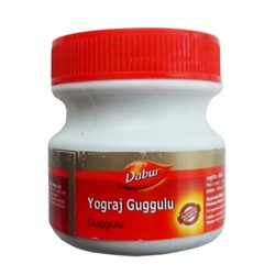 YOGRAJ GUGGULU, Dabur (ЙОГРАДЖ (Йогарадж) ГУГГУЛУ, очищение и восстановление организма, Дабур), 120 таб.