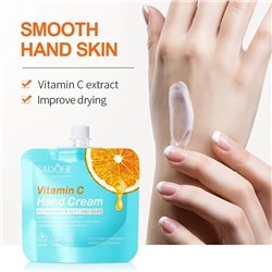 Sadoer Питательный и восстанавливающий крем для рук Vitamin C Hand Cream