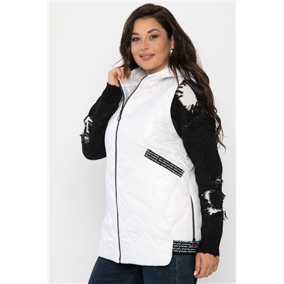 Жилет утепленный Дана Мур (белый) Б14308-18М