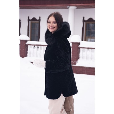 Мехофф Мадам80.12-55 черный, Полупальто