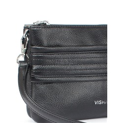 Сумка женская искусственная кожа VSH-V-0330,  2отд,  плечевой ремень,  черный 257421